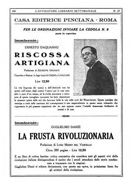 L'avvisatore librario settimanale bollettino bibliografico