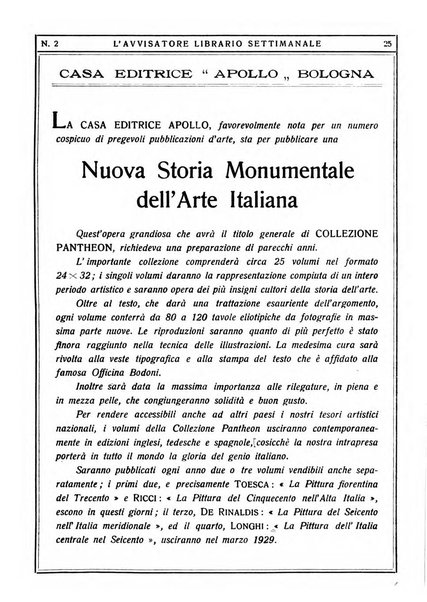 L'avvisatore librario settimanale bollettino bibliografico