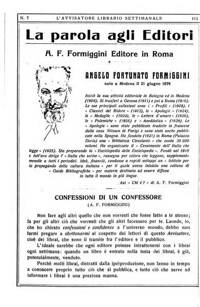 L'avvisatore librario settimanale bollettino bibliografico