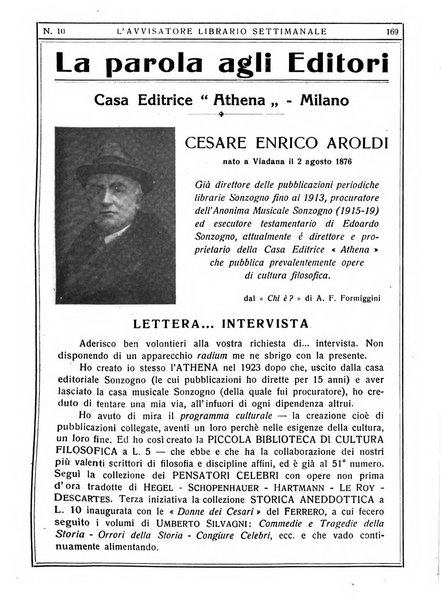 L'avvisatore librario settimanale bollettino bibliografico