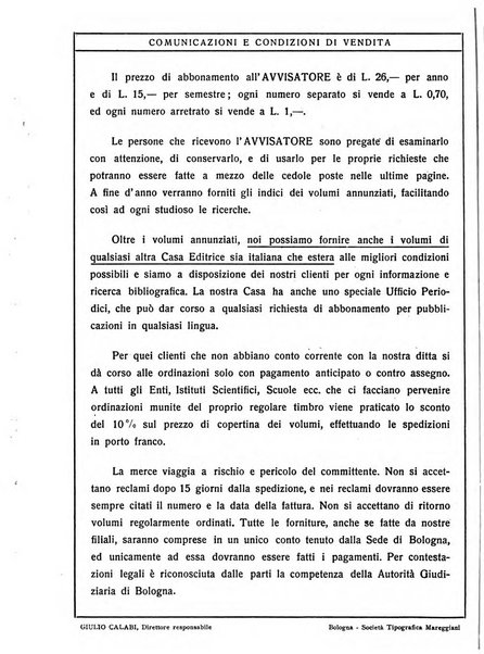 L'avvisatore librario settimanale bollettino bibliografico