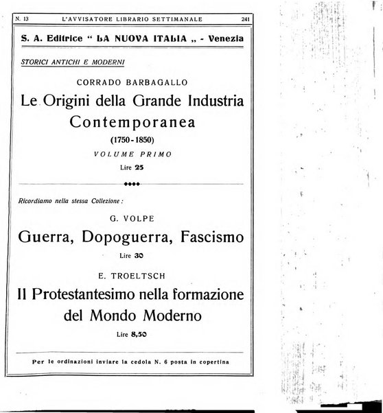 L'avvisatore librario settimanale bollettino bibliografico