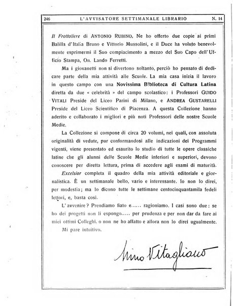 L'avvisatore librario settimanale bollettino bibliografico