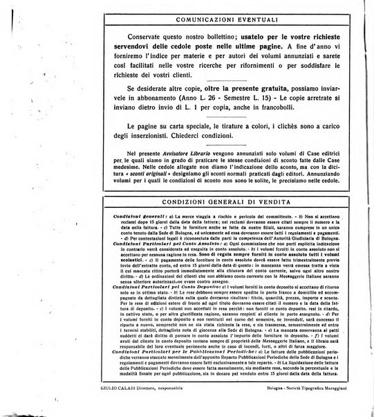 L'avvisatore librario settimanale bollettino bibliografico