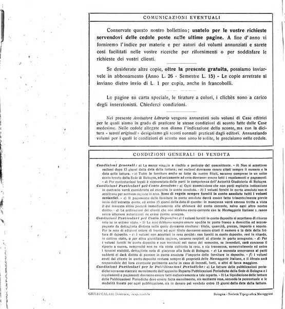 L'avvisatore librario settimanale bollettino bibliografico