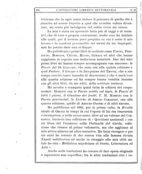 L'avvisatore librario settimanale bollettino bibliografico