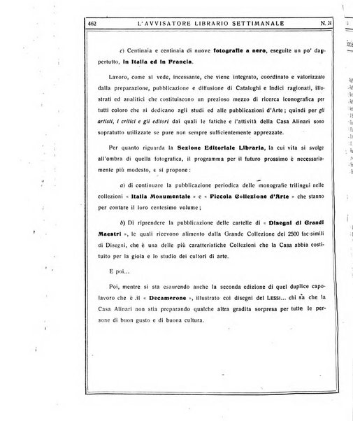 L'avvisatore librario settimanale bollettino bibliografico