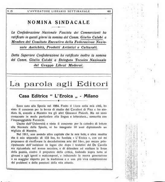 L'avvisatore librario settimanale bollettino bibliografico