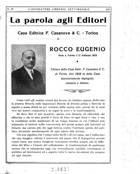 L'avvisatore librario settimanale bollettino bibliografico