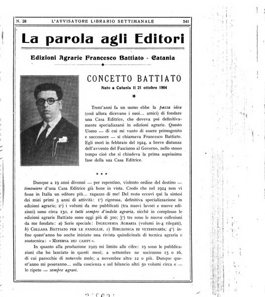 L'avvisatore librario settimanale bollettino bibliografico