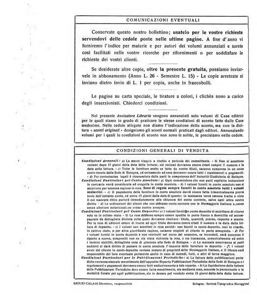 L'avvisatore librario settimanale bollettino bibliografico