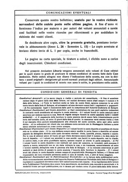 L'avvisatore librario settimanale bollettino bibliografico