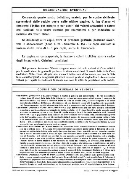 L'avvisatore librario settimanale bollettino bibliografico