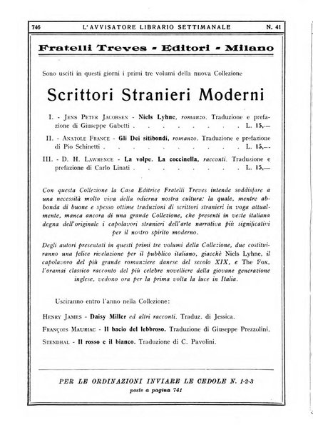 L'avvisatore librario settimanale bollettino bibliografico