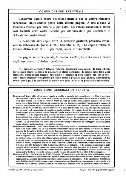 L'avvisatore librario settimanale bollettino bibliografico