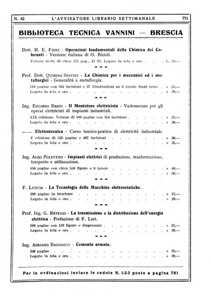 L'avvisatore librario settimanale bollettino bibliografico