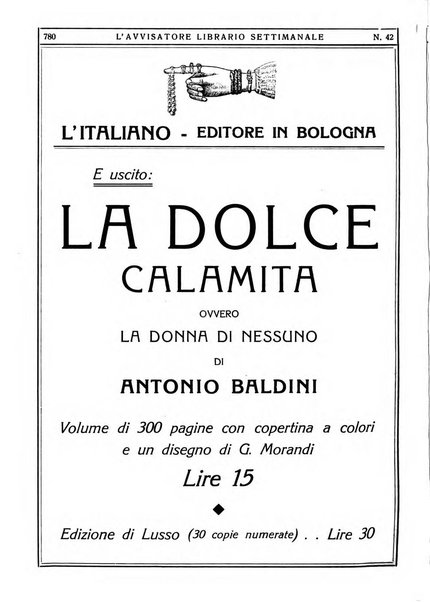 L'avvisatore librario settimanale bollettino bibliografico