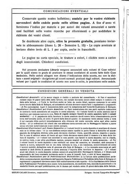 L'avvisatore librario settimanale bollettino bibliografico