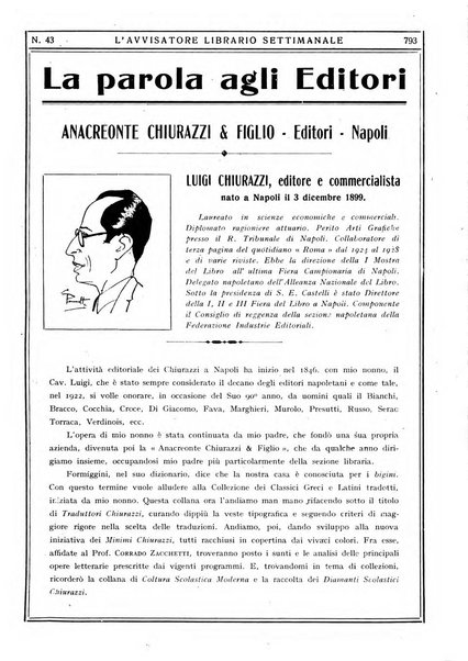 L'avvisatore librario settimanale bollettino bibliografico