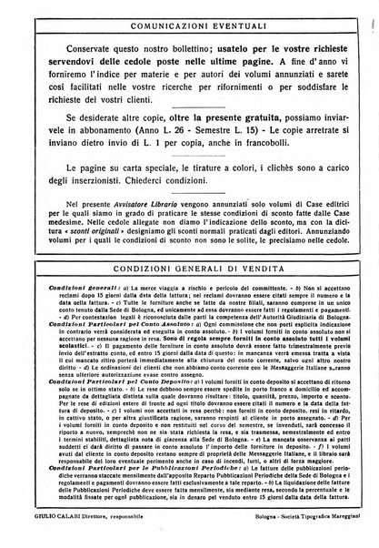 L'avvisatore librario settimanale bollettino bibliografico