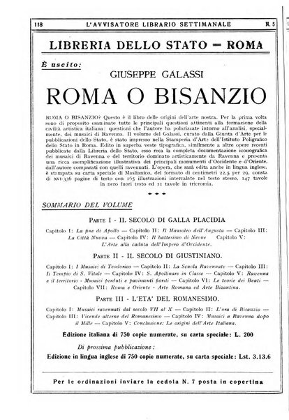 L'avvisatore librario settimanale bollettino bibliografico