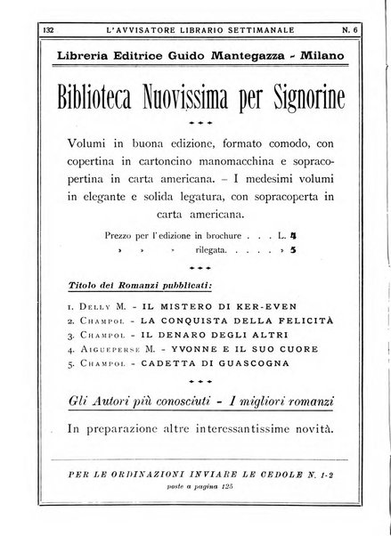 L'avvisatore librario settimanale bollettino bibliografico