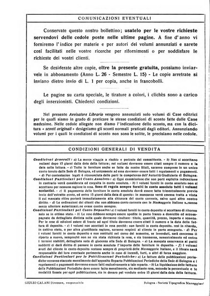 L'avvisatore librario settimanale bollettino bibliografico