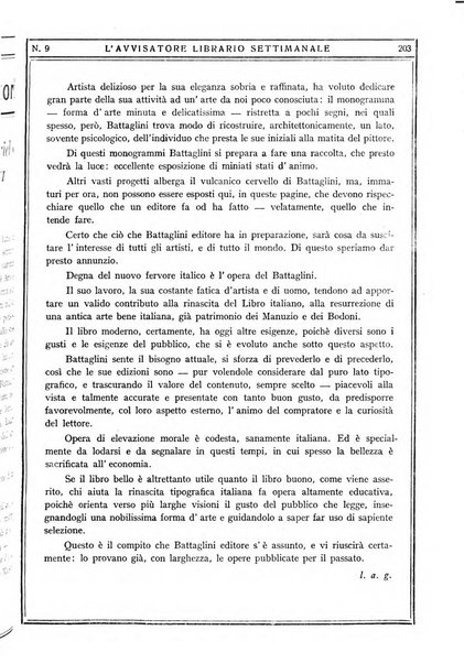 L'avvisatore librario settimanale bollettino bibliografico