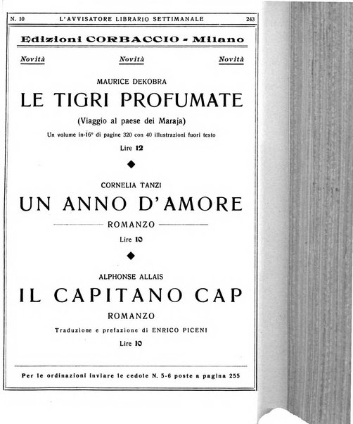 L'avvisatore librario settimanale bollettino bibliografico