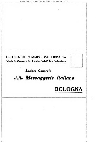 L'avvisatore librario settimanale bollettino bibliografico