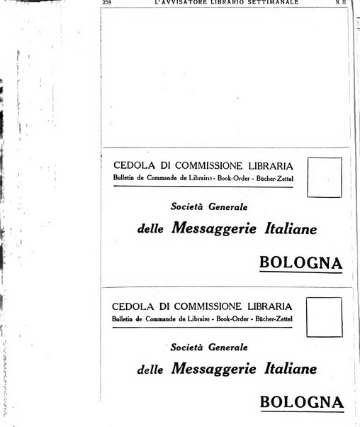 L'avvisatore librario settimanale bollettino bibliografico