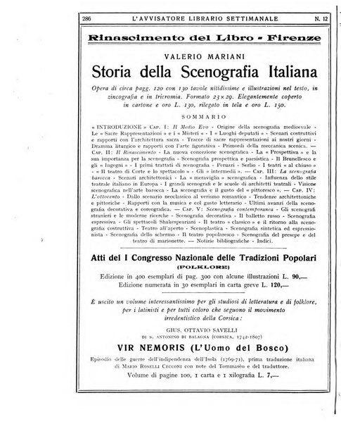 L'avvisatore librario settimanale bollettino bibliografico