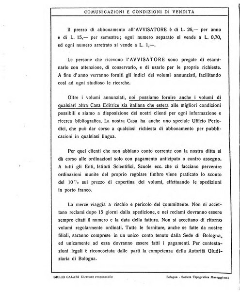 L'avvisatore librario settimanale bollettino bibliografico