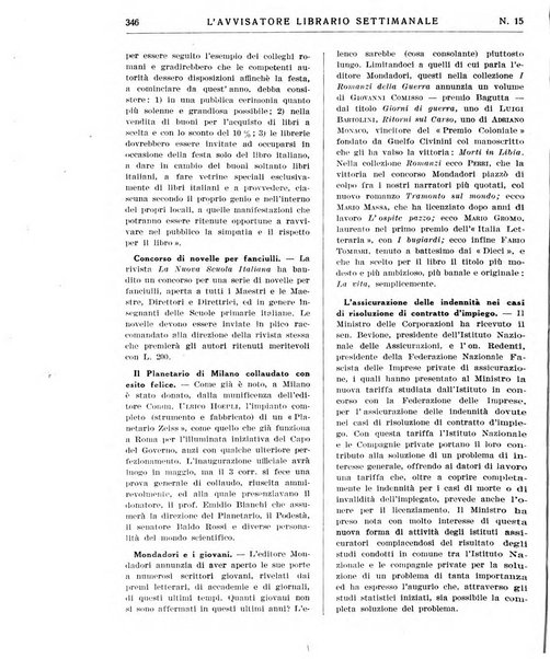 L'avvisatore librario settimanale bollettino bibliografico