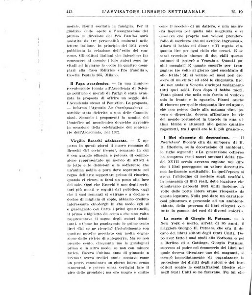 L'avvisatore librario settimanale bollettino bibliografico