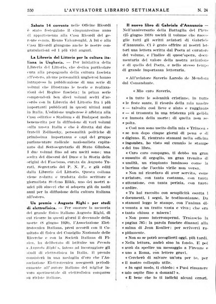 L'avvisatore librario settimanale bollettino bibliografico