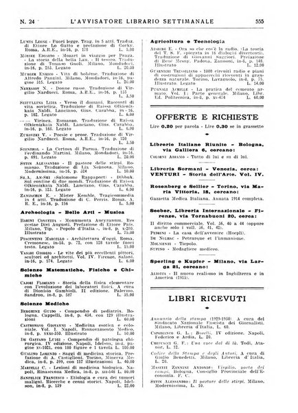 L'avvisatore librario settimanale bollettino bibliografico