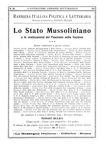 L'avvisatore librario settimanale bollettino bibliografico