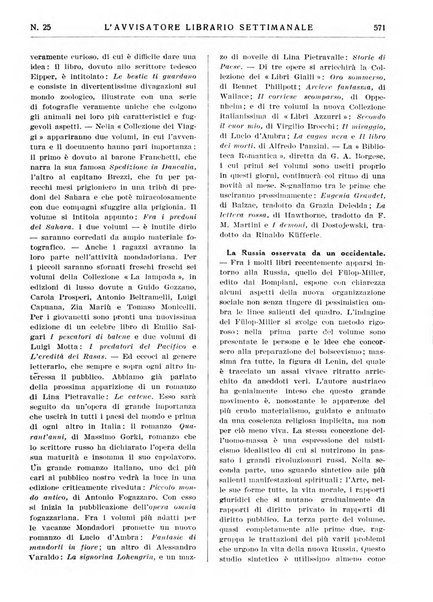 L'avvisatore librario settimanale bollettino bibliografico