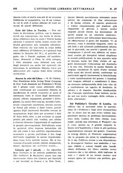 L'avvisatore librario settimanale bollettino bibliografico