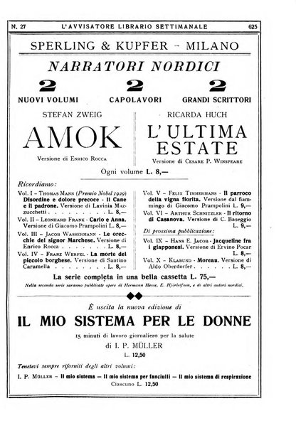 L'avvisatore librario settimanale bollettino bibliografico