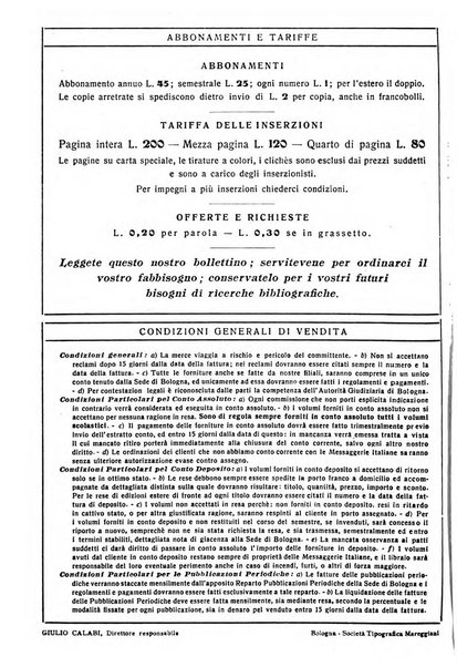 L'avvisatore librario settimanale bollettino bibliografico