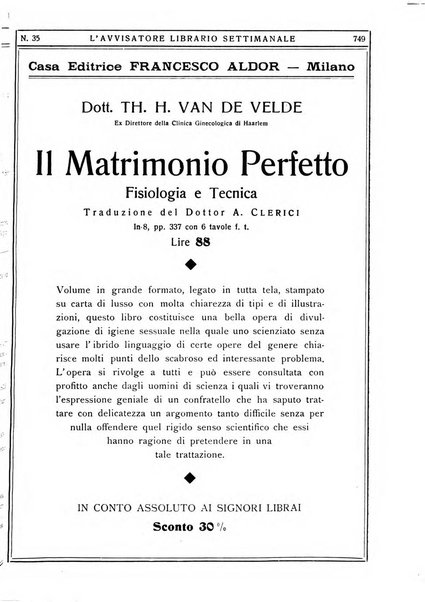 L'avvisatore librario settimanale bollettino bibliografico