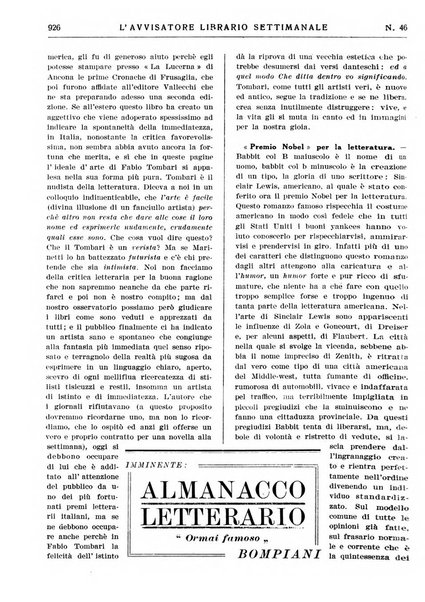 L'avvisatore librario settimanale bollettino bibliografico