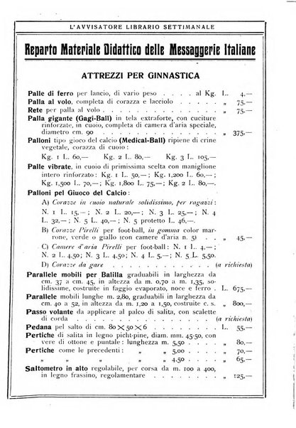 L'avvisatore librario settimanale bollettino bibliografico