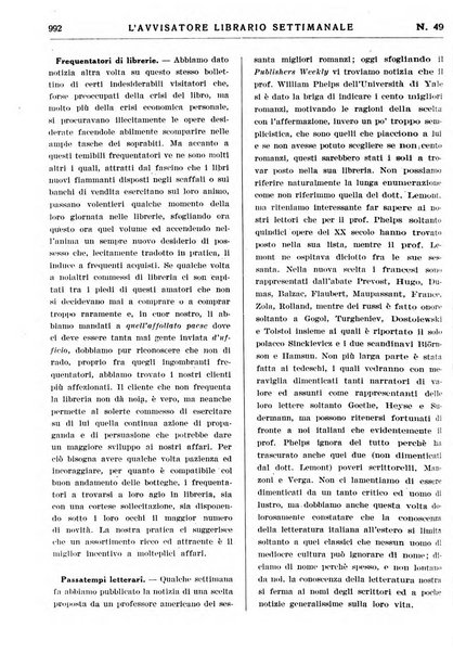 L'avvisatore librario settimanale bollettino bibliografico