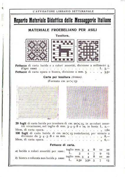 L'avvisatore librario settimanale bollettino bibliografico