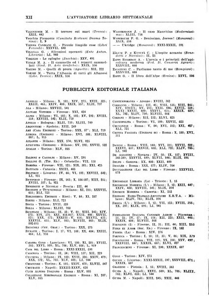 L'avvisatore librario settimanale bollettino bibliografico