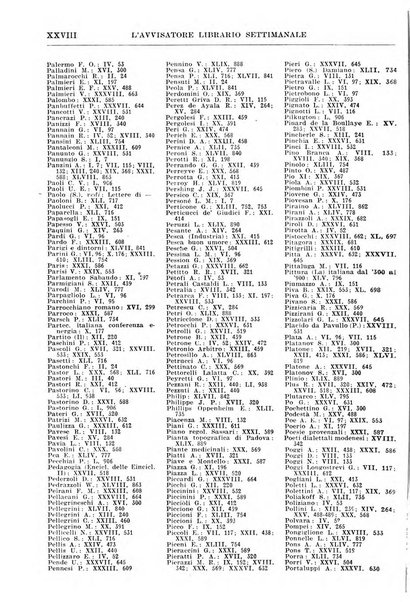 L'avvisatore librario settimanale bollettino bibliografico
