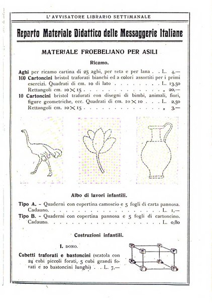 L'avvisatore librario settimanale bollettino bibliografico